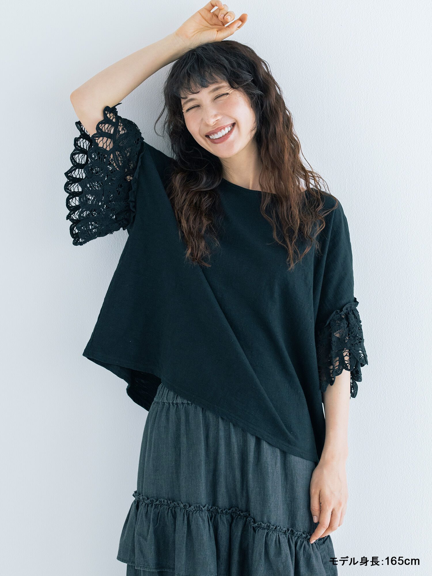 kazumi×Samansa Mos2】バテンレースカットソー《WEB限定カラーあり