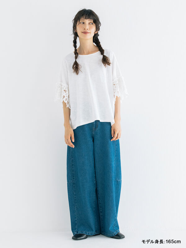 kazumi×Samansa Mos2】バテンレースカットソー《WEB限定カラーあり