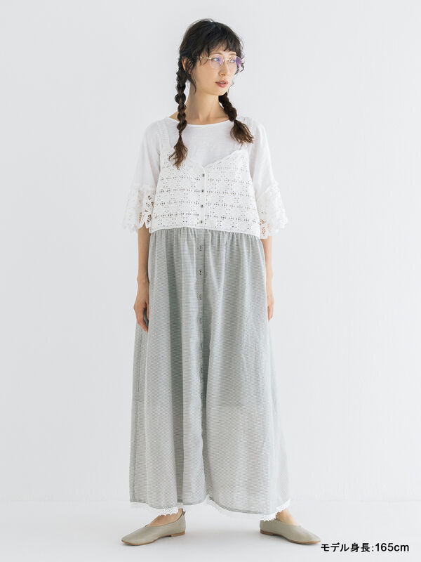 kazumi×Samansa Mos2】バテンレースカットソー《WEB限定カラーあり