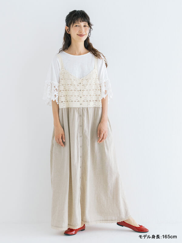 kazumi×Samansa Mos2】バテンレースカットソー《WEB限定カラーあり