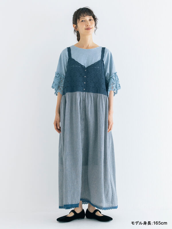 kazumi×Samansa Mos2】バテンレースカットソー《WEB限定カラーあり