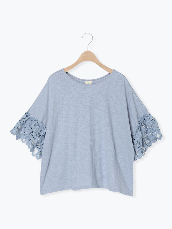 kazumi×Samansa Mos2】バテンレースカットソー《WEB限定カラーあり