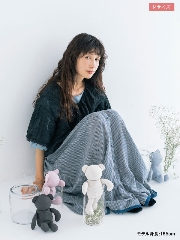 kazumi×Samansa Mos2】キャミワンピース ブルーM Samansa Mos2】kazumi