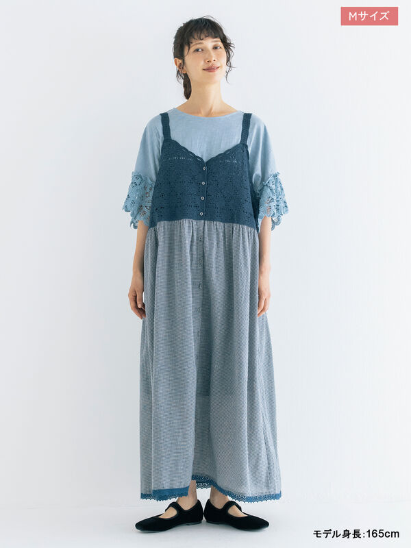 M〉【kazumi×Samansa Mos2】キャミワンピース《WEB限定カラーあり