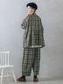 【Cross×Linen】ふんわりチュニック（チャコールグレー/レッド/ベージュ/キナリ）｜Samansa Mos2（サマンサ モスモス）通販