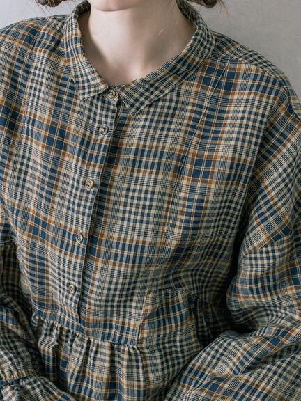 【Cross×Linen】ふんわりチュニック（チャコールグレー/レッド/ベージュ/キナリ）｜Samansa Mos2（サマンサ モスモス）通販