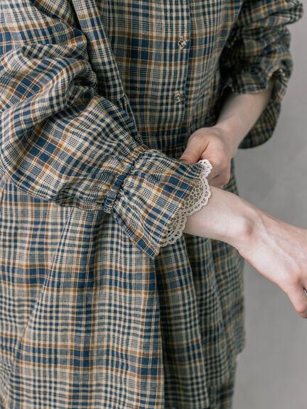 【Cross×Linen】ふんわりチュニック（チャコールグレー/レッド/ベージュ/キナリ）｜Samansa Mos2（サマンサ モスモス）通販