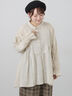 【Cross×Linen】ふんわりチュニック（チャコールグレー/レッド/ベージュ/キナリ）｜Samansa Mos2（サマンサ モスモス）通販