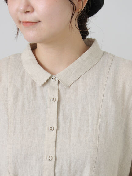 【Cross×Linen】ふんわりチュニック（チャコールグレー/レッド/ベージュ/キナリ）｜Samansa Mos2（サマンサ モスモス）通販