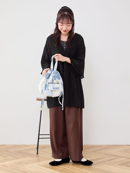 【Cross×Staff】ポーチ付/まんまるポシェット（オフホワイト/チャコールグレー/キャメル）｜Samansa Mos2（サマンサ モスモス）通販