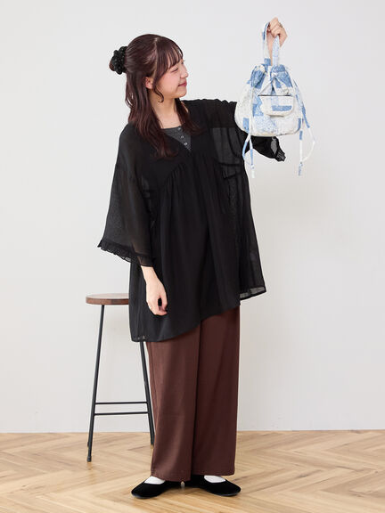 【Cross×Staff】ポーチ付/まんまるポシェット（オフホワイト/チャコールグレー/キャメル）｜Samansa Mos2（サマンサ モスモス）通販