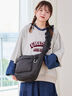 【Cross×Staff】ボトルポケ付/ハーフムーンフリルbag（オフホワイト/チャコールグレー/キャメル）｜Samansa Mos2（サマンサ モスモス）通販