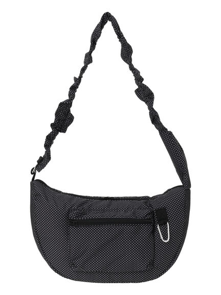【Cross×Staff】ボトルポケ付/ハーフムーンフリルbag（オフホワイト/チャコールグレー/キャメル）｜Samansa Mos2（サマンサ モスモス）通販