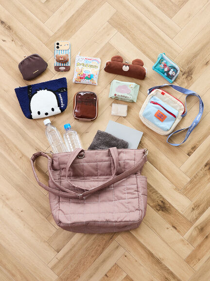 【Cross×Staff】ボトルポケ付/10ポケットトートbag（オフホワイト/チャコールグレー/キャメル）｜Samansa Mos2（サマンサ モスモス）通販