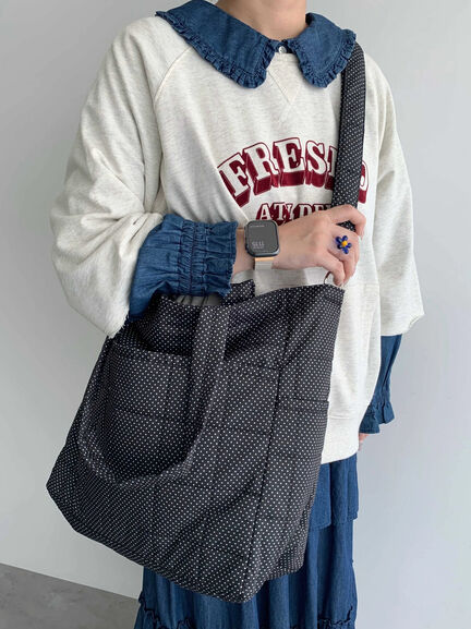 【Cross×Staff】ボトルポケ付/10ポケットトートbag（オフホワイト/チャコールグレー/キャメル）｜Samansa Mos2（サマンサ モスモス）通販