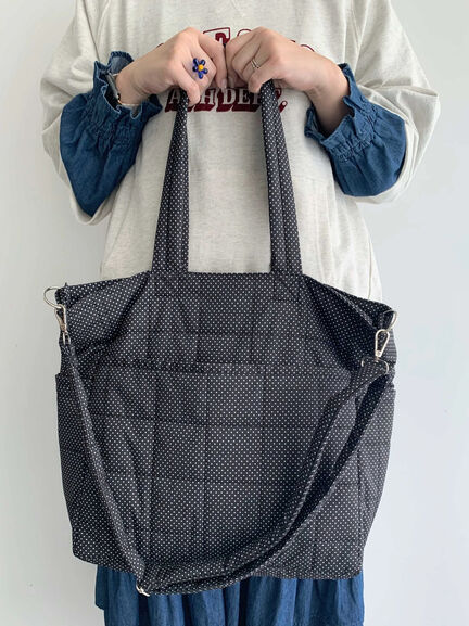 【Cross×Staff】ボトルポケ付/10ポケットトートbag（オフホワイト/チャコールグレー/キャメル）｜Samansa Mos2（サマンサ モスモス）通販