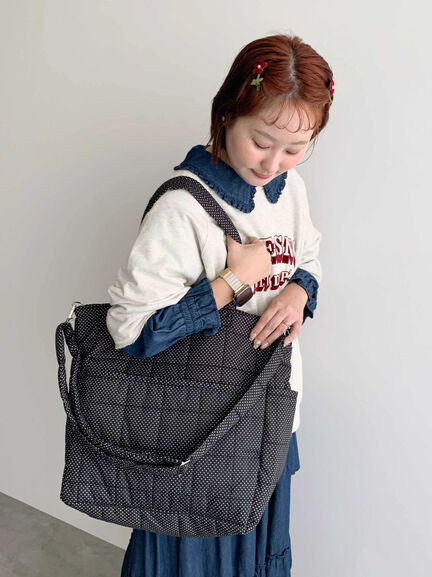 【Cross×Staff】ボトルポケ付/10ポケットトートbag（オフホワイト/チャコールグレー/キャメル）｜Samansa Mos2（サマンサ モスモス）通販