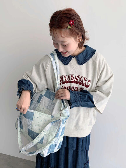 【Cross×Staff】ボトルポケ付/10ポケットトートbag（オフホワイト/チャコールグレー/キャメル）｜Samansa Mos2（サマンサ モスモス）通販