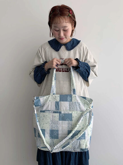 【Cross×Staff】ボトルポケ付/10ポケットトートbag（オフホワイト/チャコールグレー/キャメル）｜Samansa Mos2（サマンサ モスモス）通販