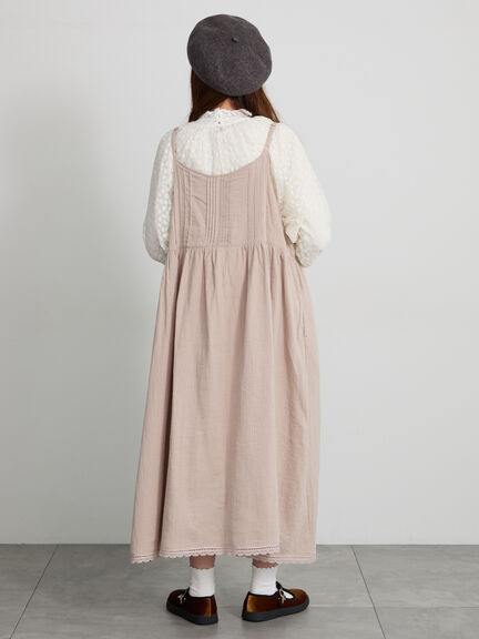 【天神店/EC限定】ボタンいっぱい前後着キャミワンピース（ベージュ/ブラウン/ミント/テラコッタ）｜Samansa Mos2（サマンサ モスモス）通販