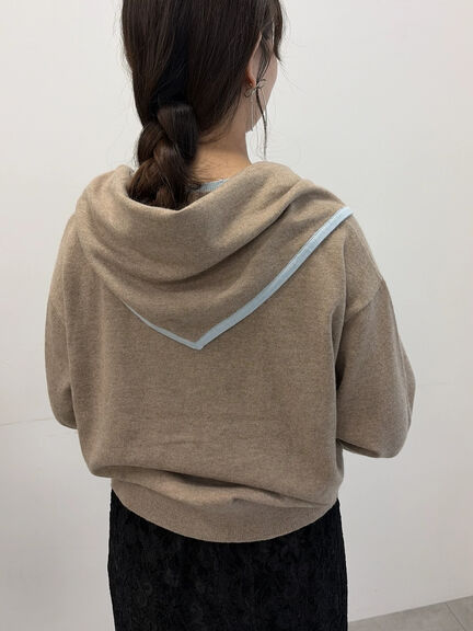 【カシミヤブレンド】配色三角ストール（グレー/ブラック/レッド/ベージュ/イエロー）｜Samansa Mos2（サマンサ モスモス）通販