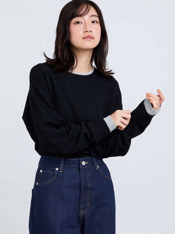 【2024/未使用近】プラダ カシミヤ混 半袖ニット S スレートグレー 2024/未使用近】プラダ カシミヤ混 半袖ニット S スレートグレー