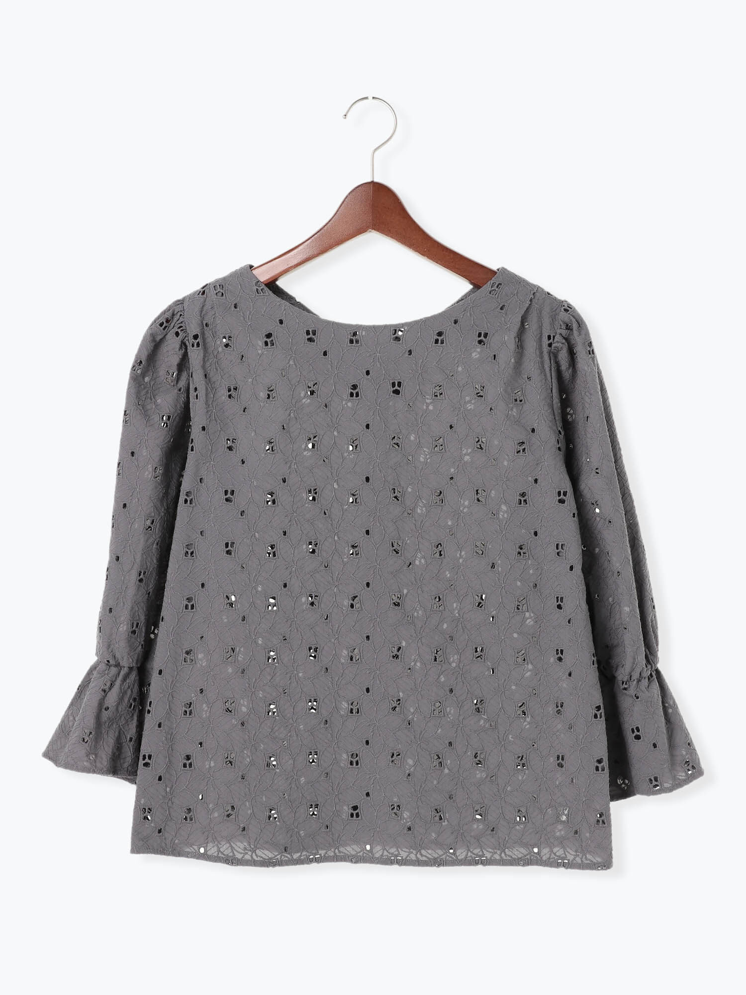 オーバーレース刺繍ブラウス オフホワイト グレー グリーン トップス Te Chichi テチチ 公式通販