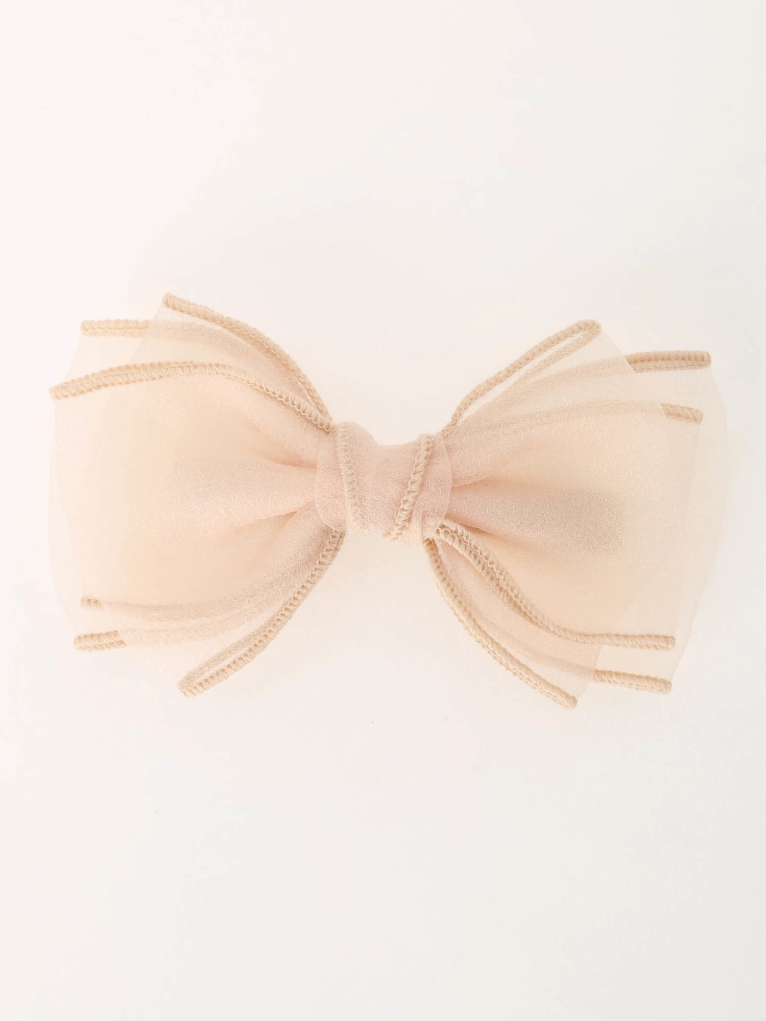 チュールリボンバレッタ オフホワイト ブルー アクセサリー Te Chichi テチチ 公式通販