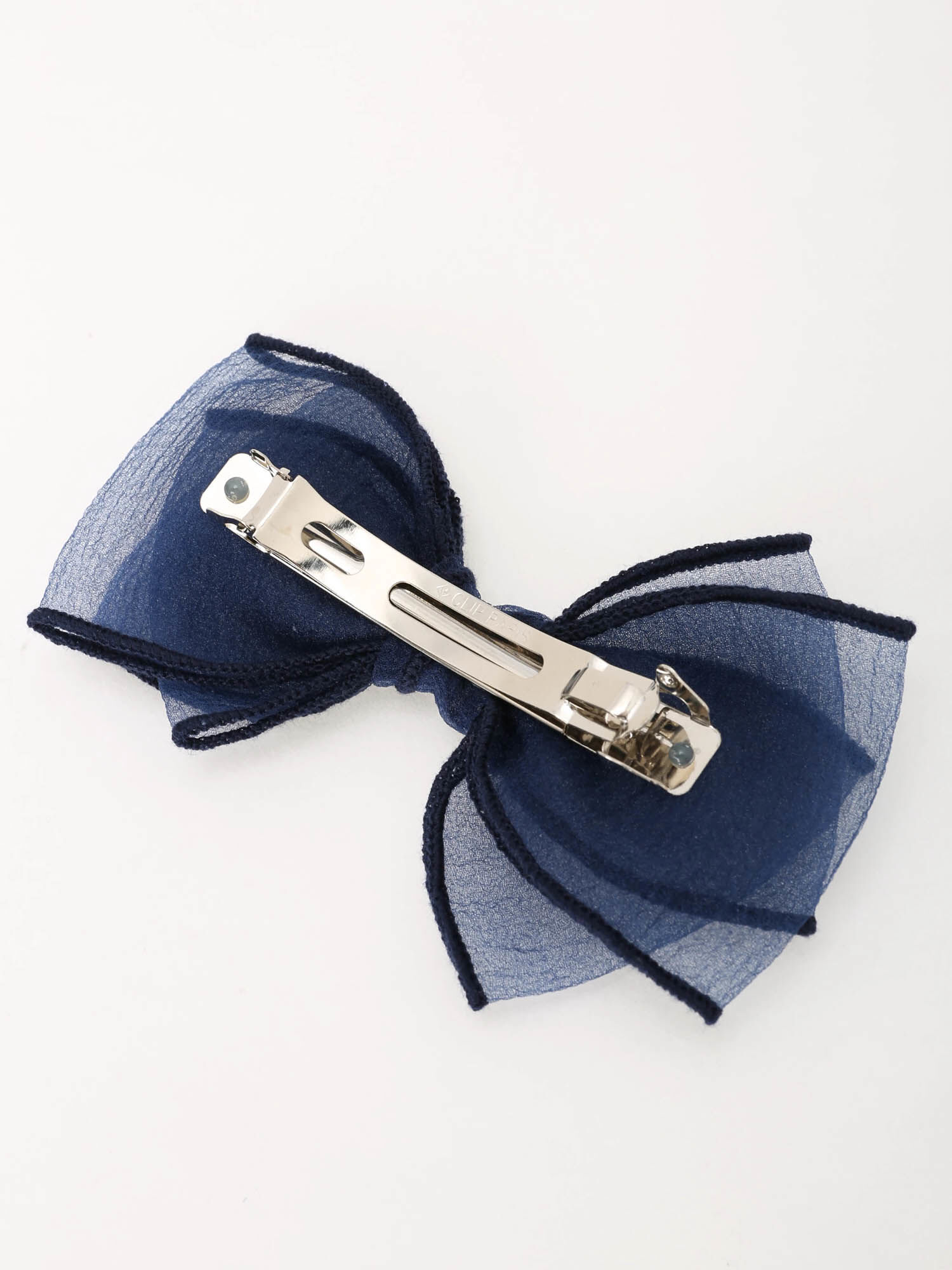 チュールリボンバレッタ オフホワイト ブルー アクセサリー Te Chichi テチチ 公式通販