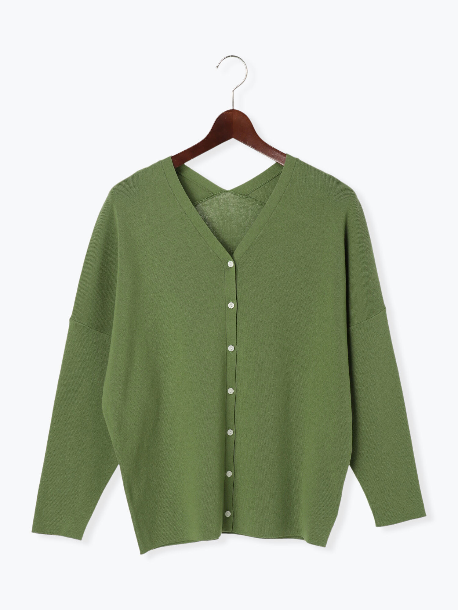 セール コクーンカーディガン オフホワイト チャコールグレー イエロー グリーン トップス Te Chichi テチチ 公式通販