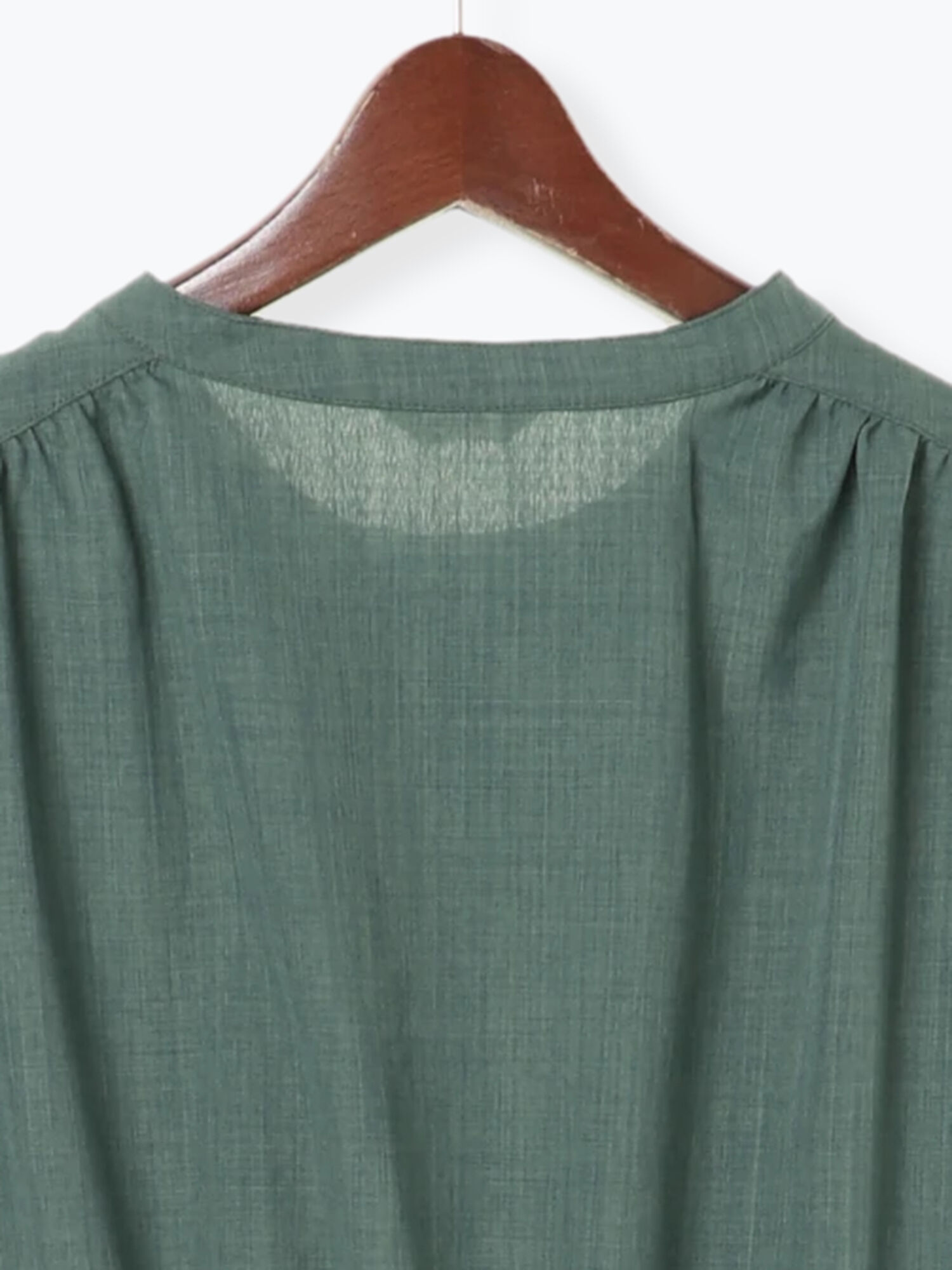 セール 麻調2wayシャツワンピース ベージュ グリーン ネイビー ワンピース Te Chichi テチチ 公式通販