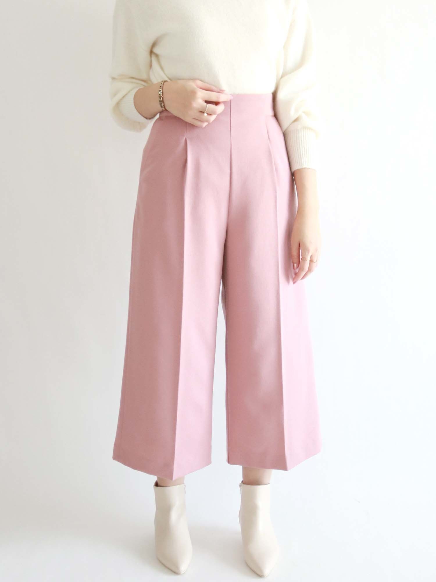 セール ウーリッシュワイドクロップドパンツ ピンク ベージュ ネイビー ボトムス Te Chichi テチチ 公式通販 セール ウーリッシュワイドクロップドパンツ ピンク ベージュ ネイビー ボトムス Te Chichi テチチ 公式通販