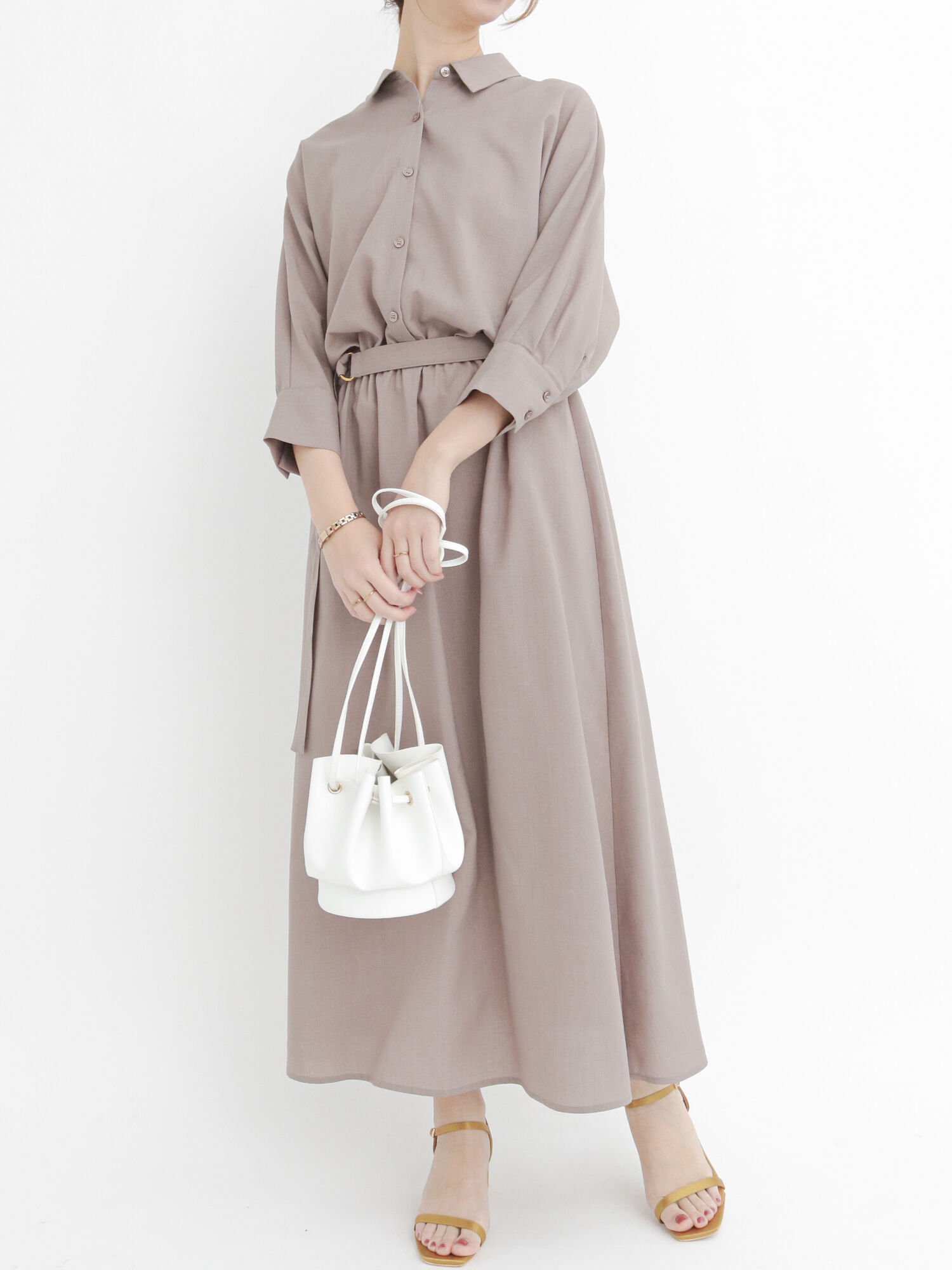 セール ウエストベルトシャツワンピース モカ イエロー カーキ ワンピース ワンピース Te Chichi テチチ 公式通販 セール ウエストベルトシャツワンピース モカ イエロー カーキ ワンピース ワンピース Te Chichi テチチ 公式通販