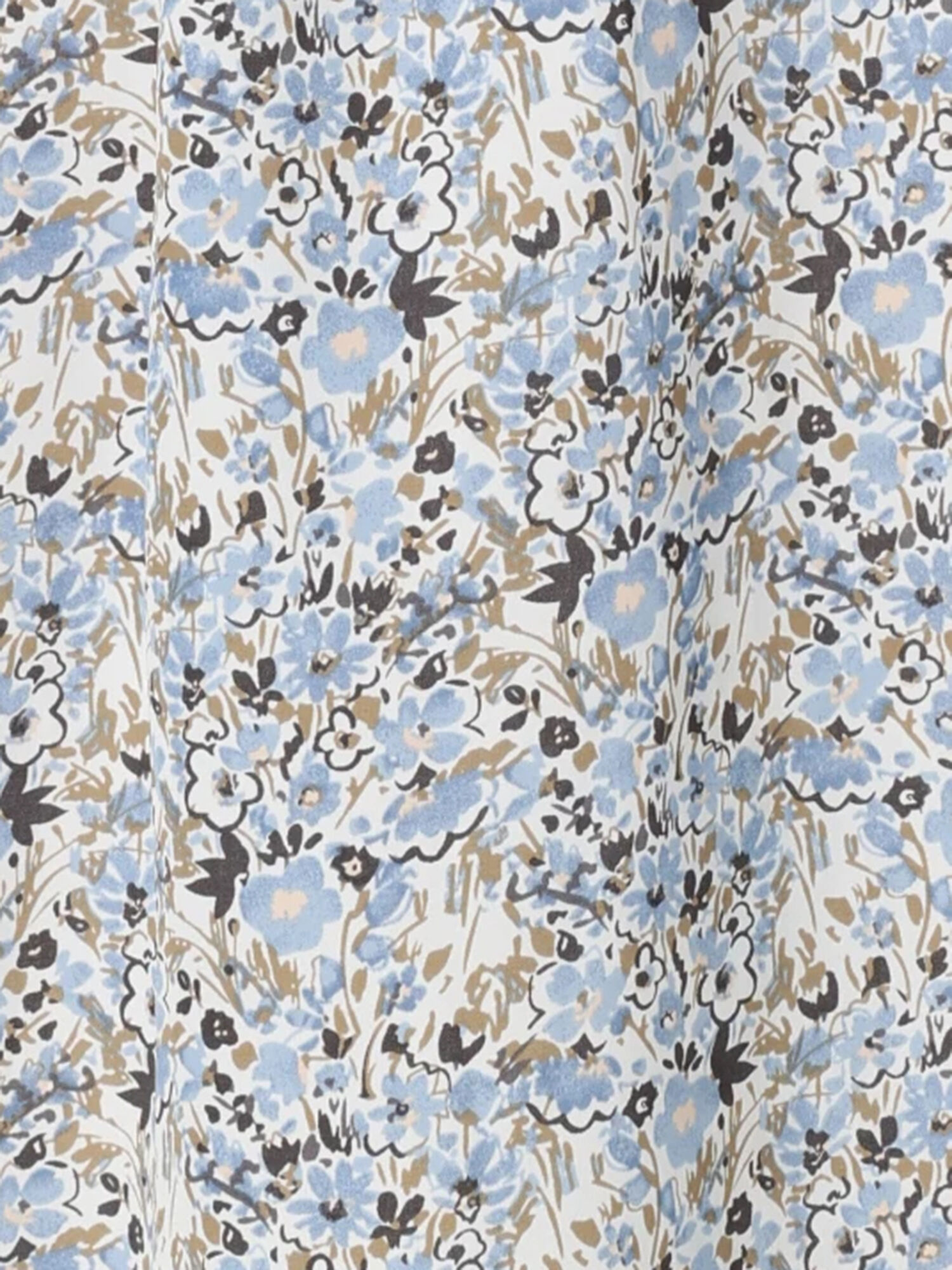 セール 小花柄シャツ衿ブラウス オフホワイト ブラック トップス シャツ ブラウス Te Chichi テチチ 公式通販