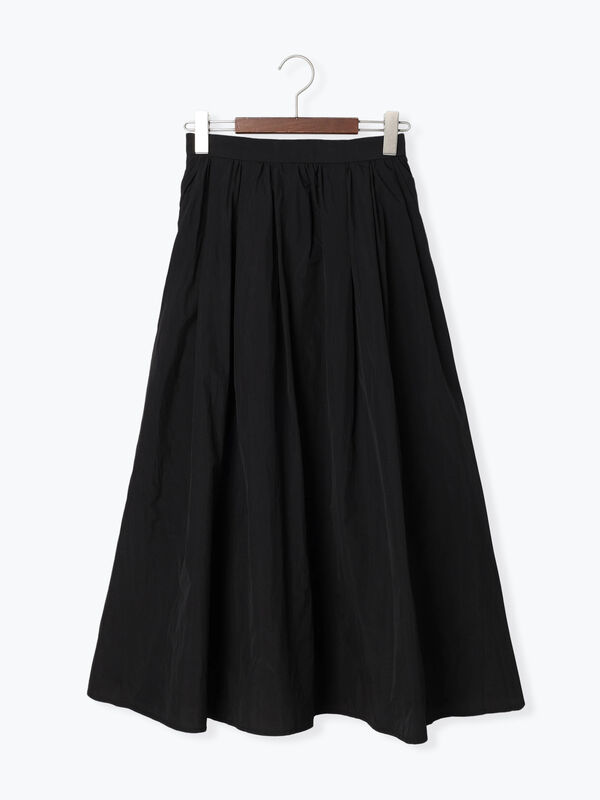 セール】 ナイロンギャザースカート（オフホワイト/グレー/ブラック