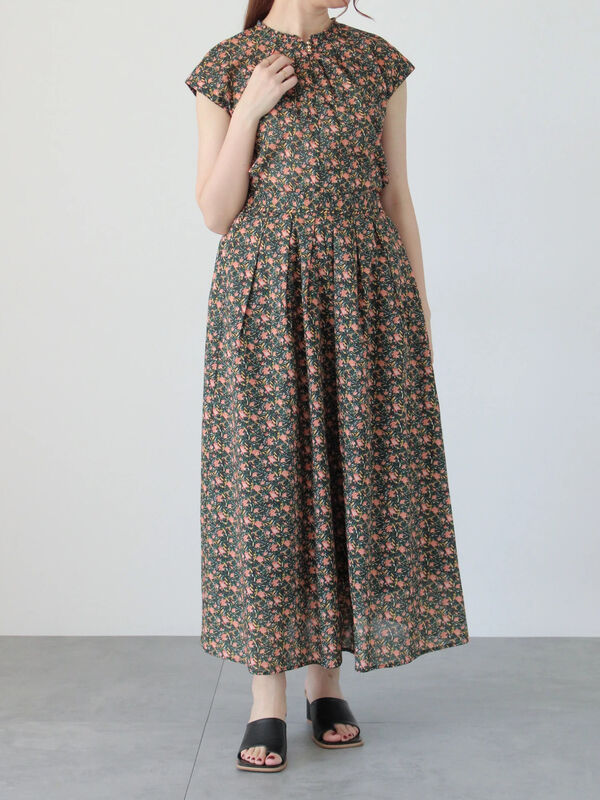 セール】 フラワープリントコットンローンブラウス（セットアップ可 