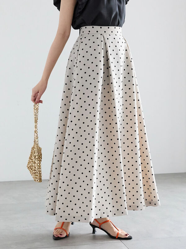 セール】 ドットタックフレアスカート（セットアップ可  