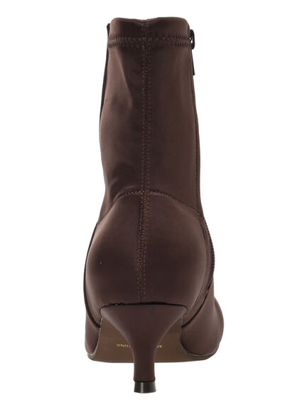 サテンラウンドトゥショートブーツ（ブラック/ブラウン）｜Te chichi（テチチ）通販