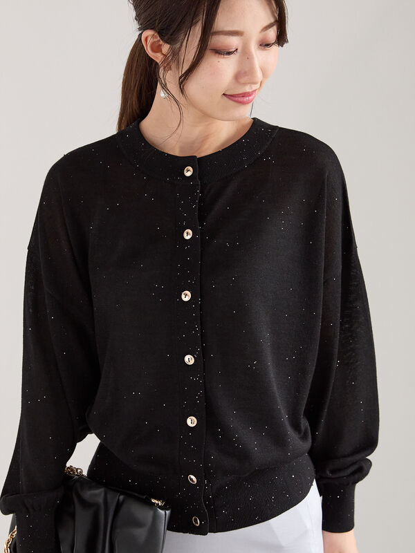 スパンコール2wayニット（ブラック）｜Te chichi（テチチ）通販