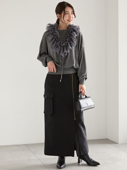 スパンコール2wayニット（グレー/ブラック/ブラウン）｜Te chichi（テチチ）通販