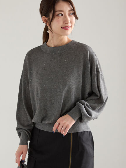 スパンコール2wayニット（グレー/ブラック/ブラウン）｜Te chichi（テチチ）通販