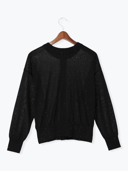 スパンコール2wayニット（グレー/ブラック/ブラウン）｜Te chichi（テチチ）通販