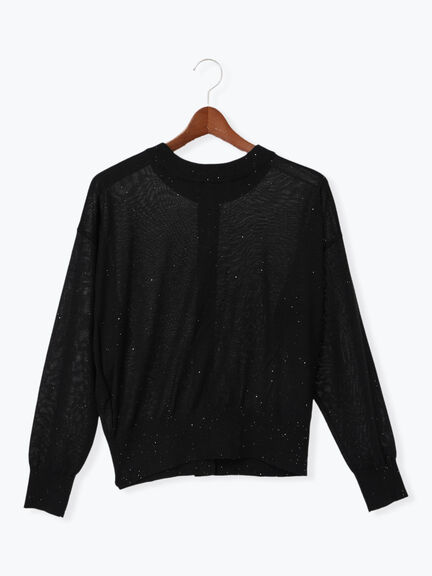 スパンコール2wayニット（グレー/ブラック/ブラウン）｜Te chichi（テチチ）通販