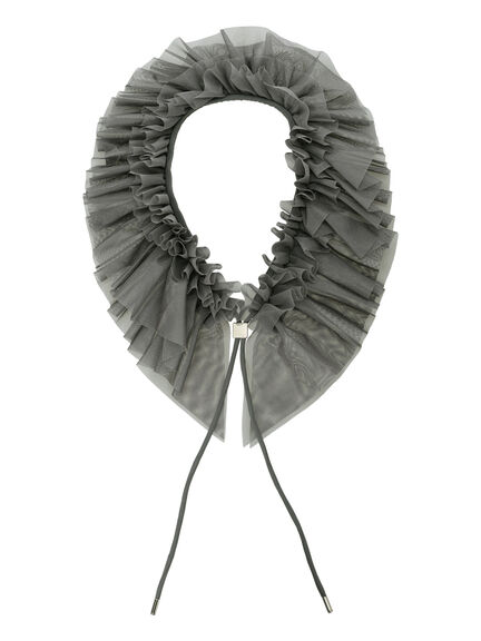 チュールオーナメントカラー（チャコールグレー/ブラック）｜Te chichi（テチチ）通販