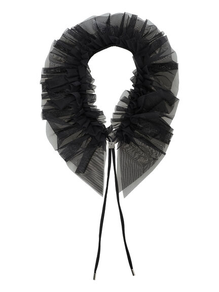 チュールオーナメントカラー（チャコールグレー/ブラック）｜Te chichi（テチチ）通販