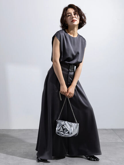 モチーフチェーンショルダーバッグ（シルバー/ブラック）｜Te chichi（テチチ）通販