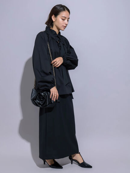 モチーフチェーンショルダーバッグ（シルバー/ブラック）｜Te chichi（テチチ）通販