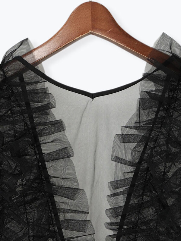 Te chichi｜【WEB限定】チュールフリルベスト | Rakuten Fashion
