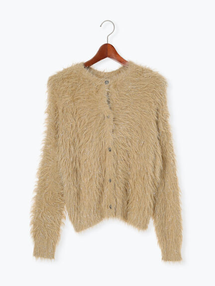 ラメロングシャギーニット（チャコールグレー/ブラック/ベージュ）｜Te chichi（テチチ）通販