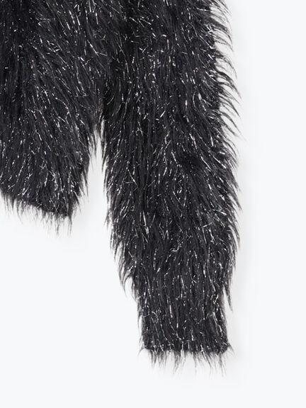 ラメロングシャギーニット（チャコールグレー/ブラック/ベージュ）｜Te chichi（テチチ）通販